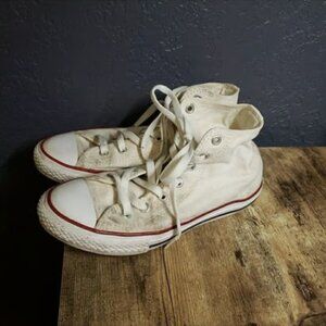 Converse Chuck Taylor All Star High Top White Shoes 3J253 Youth Size US 3